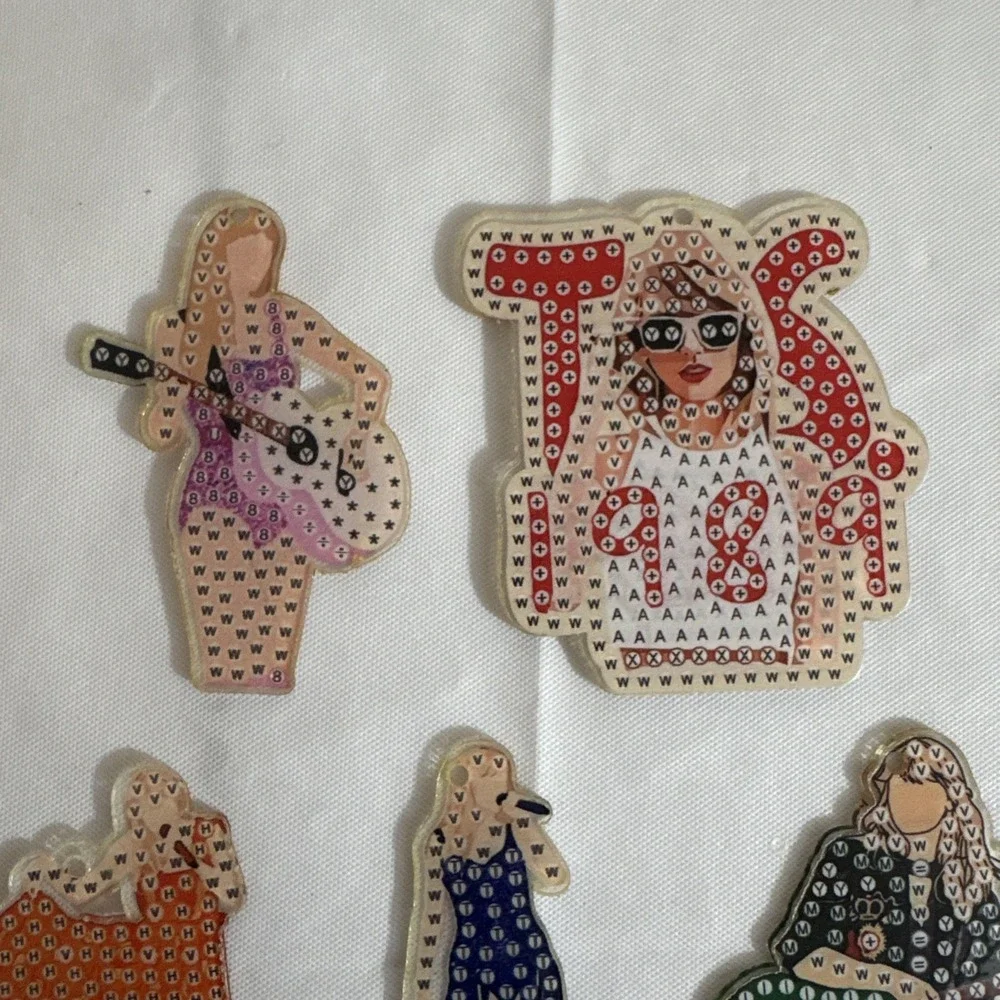 Taylor Swift‎ Keychain Craft Rhinestone Keychain Maker Lover 1989 Lot Of 8